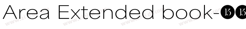 Area Extended book字体转换